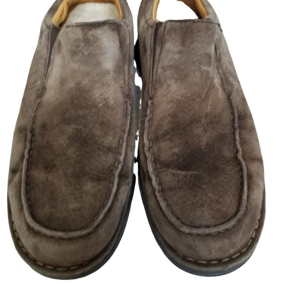 UGG Mens 11 Brown Suede Leather Slip On Loafer Sho main image 8